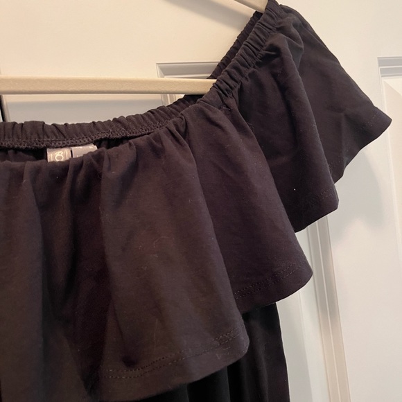 ASOS Black mini dress off shoulder - Picture 3 of 6